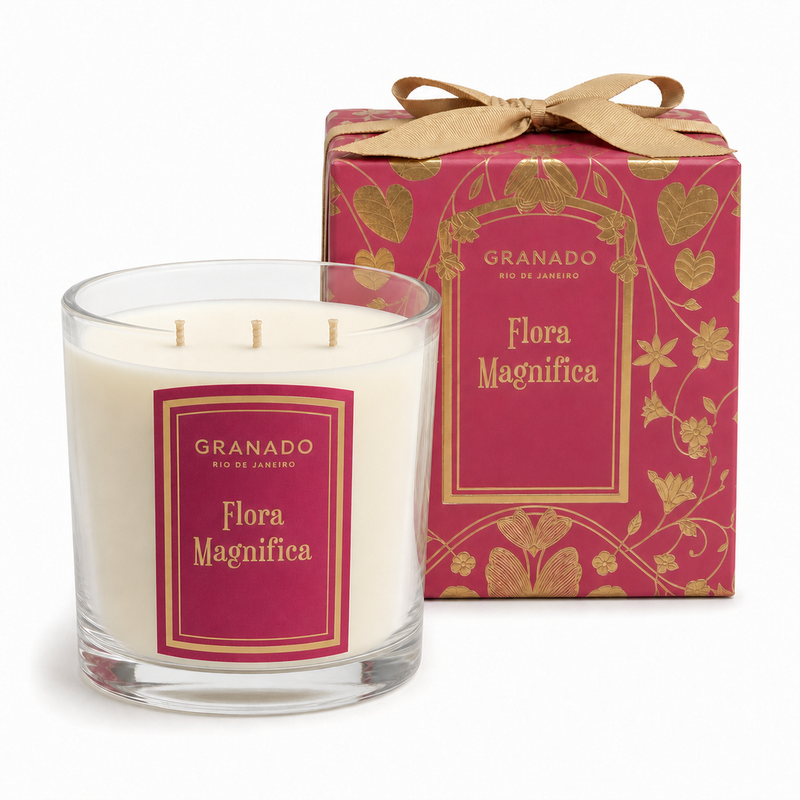 Vela Perfumada Granado Flora Magnífica 780g – Floral Amadeirada